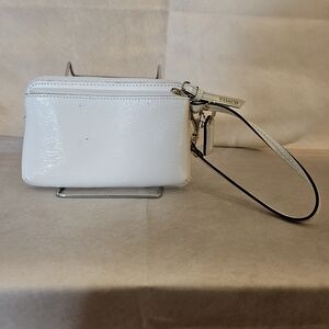 Coach Shiny White Wristlet